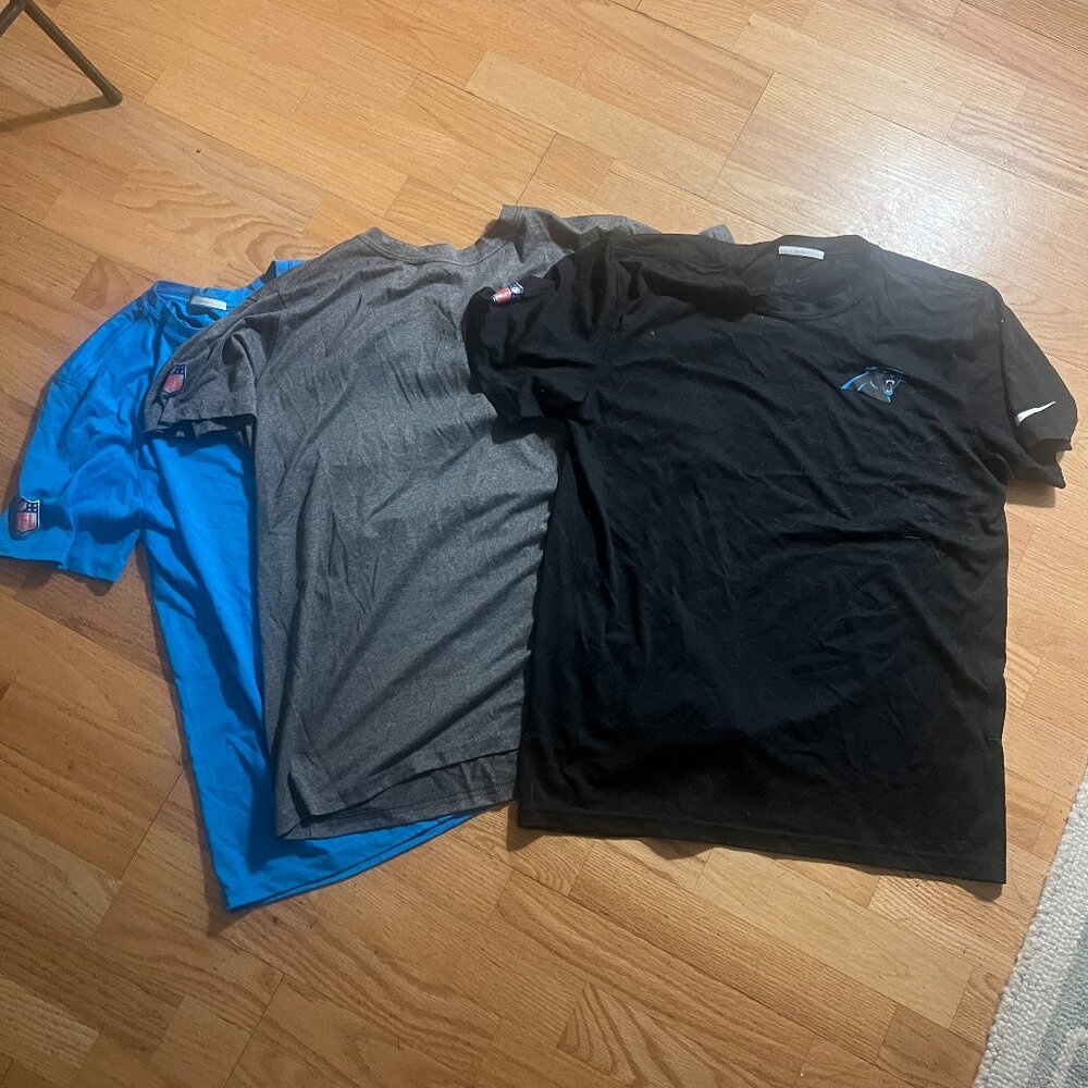 Carolina Panthers Dri-Fit T Shirts (x3)